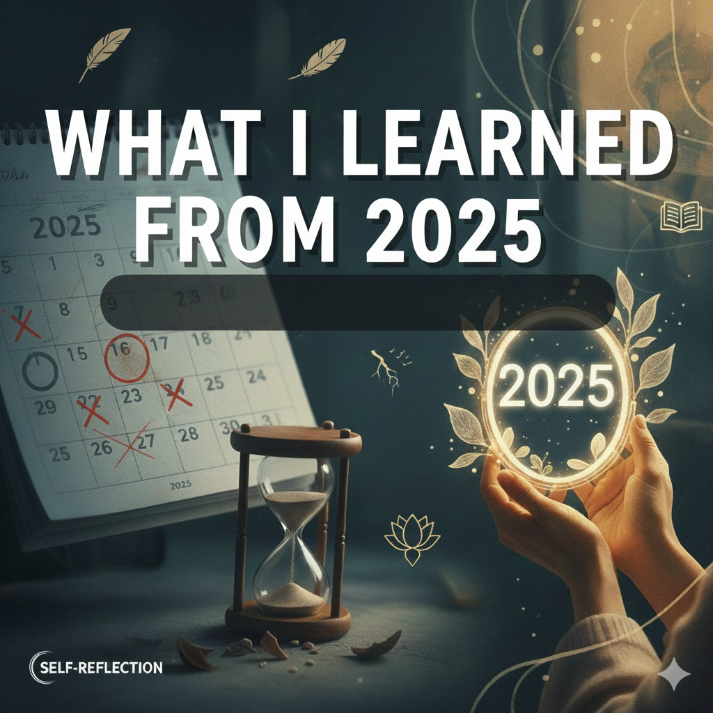 سیلف ریفلیکشن: 2025 سے میں نے کیا سیکھا؟