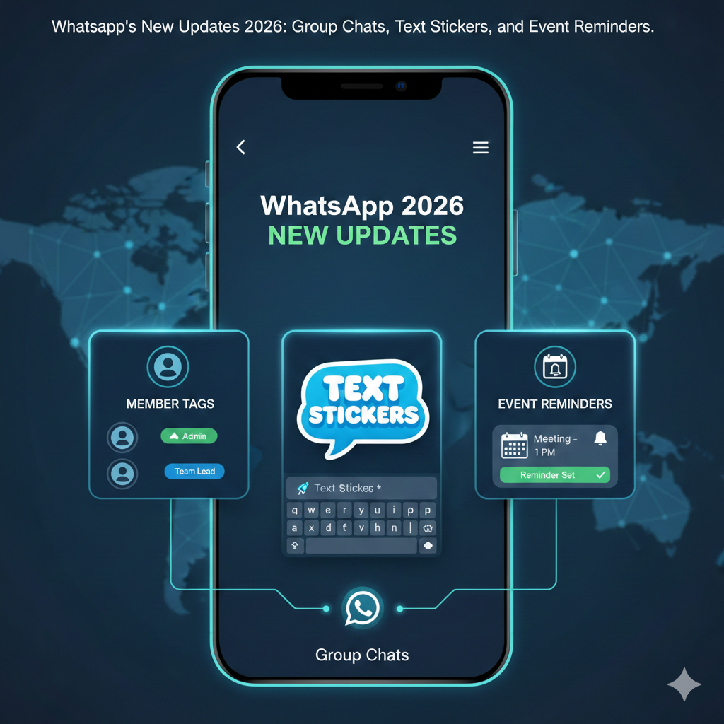 WhatsApp کی نئی اپڈیٹس 2026: گروپ