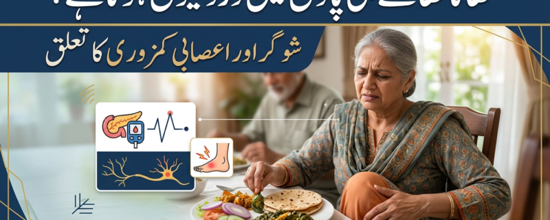 کھانا کھاتے ہی پاؤں میں درد کیوں ہوتا ہے؟ شوگر اور اعصابی کمزوری کا تعلق