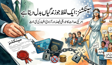 سینکشنز: ایک لفظ جو زندگیاں بدل دیتا ہے