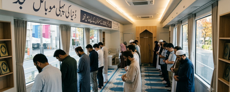 World first mobile mosque