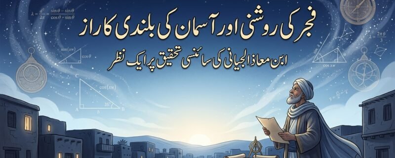 فجر سے پہلے آسمان کی روشنی