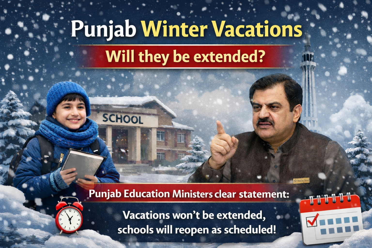 اصل مسئلہ: کیا Punjab Winter Vacations آگے بھی بڑھائی جائیں گی؟
