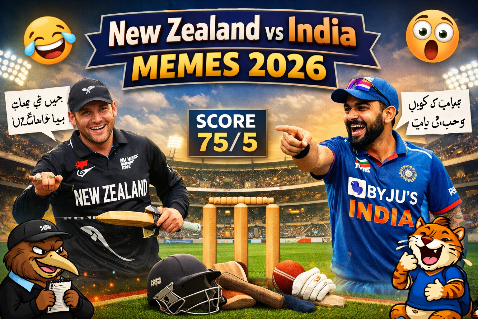 New Zealand vs India کے میمز